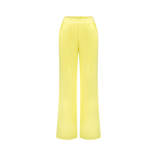 Amara Linen Yellow Pants