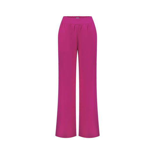 Amara Linen Fuchsia Pants