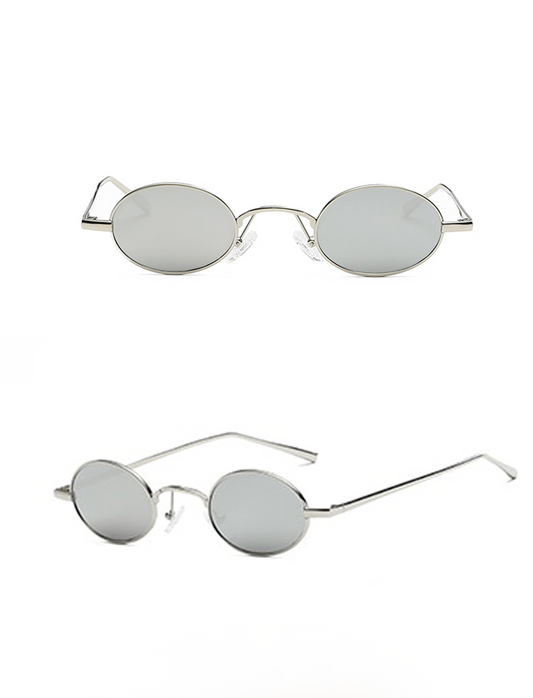 Harley All Silver Round Sunglasses